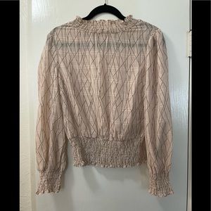 Women’s Light Pink, with Beige Color. Size: S